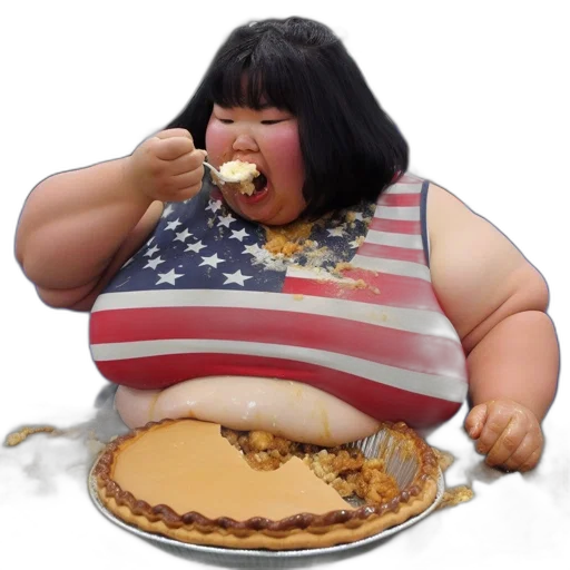food, concept art, plus-sized, woman transparent PNG cut-out