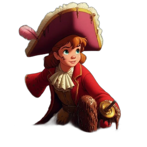 hat, crown, face, staff transparent PNG cut-out