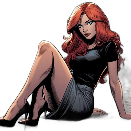 dress, comic book art, concept art, cartoon transparent PNG cut-out
