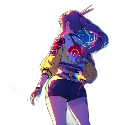 jacket, dress, robot, weapon transparent PNG cut-out