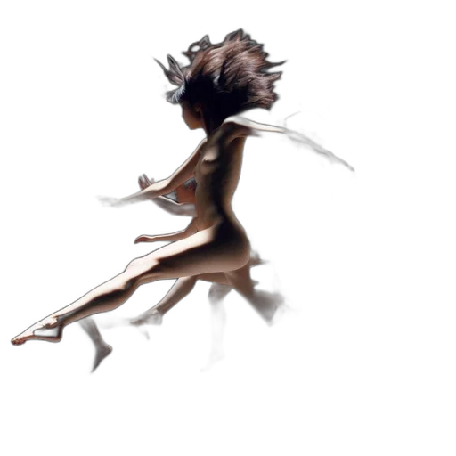 hair, dress, creature, mask transparent PNG cut-out