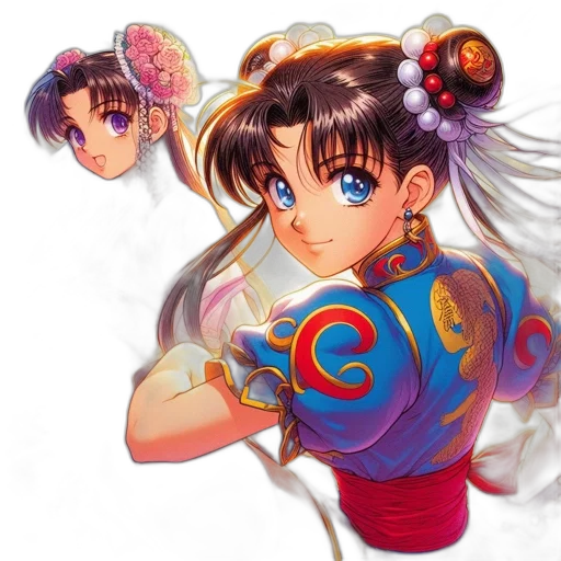 anime, concept art, photorealistic, vaporwave transparent PNG cut-out