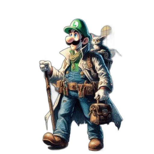 staff, weapon, hat, concept art transparent PNG cut-out