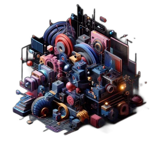 robot, building, furniture, weapon transparent PNG cut-out