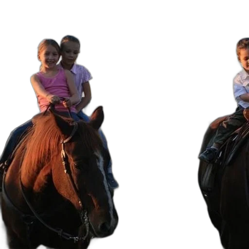 3d render, photorealistic, two, children transparent PNG cut-out