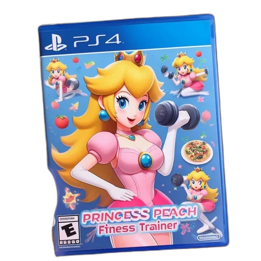 3d render, playstation, cover, features transparent PNG cut-out