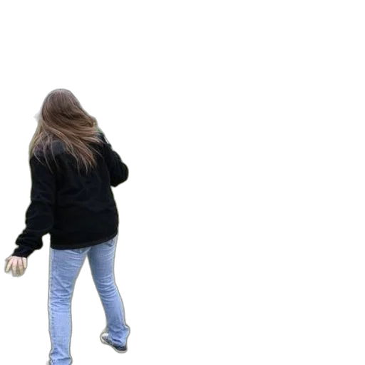 jacket, hair, staff, umbrella transparent PNG cut-out