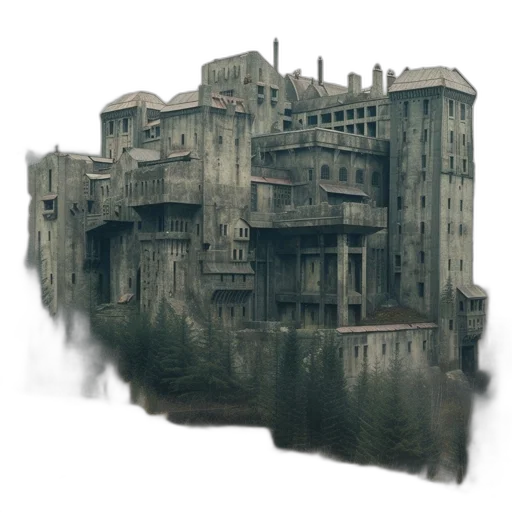 building, robot, crown, concept art transparent PNG cut-out