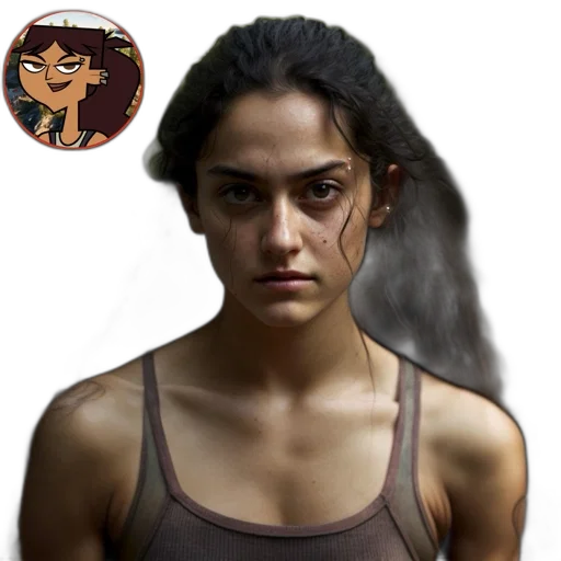 hair, face, creature, concept art transparent PNG cut-out