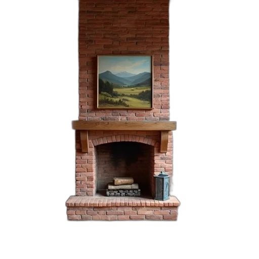 furniture, building, photorealistic, oil painting transparent PNG cut-out