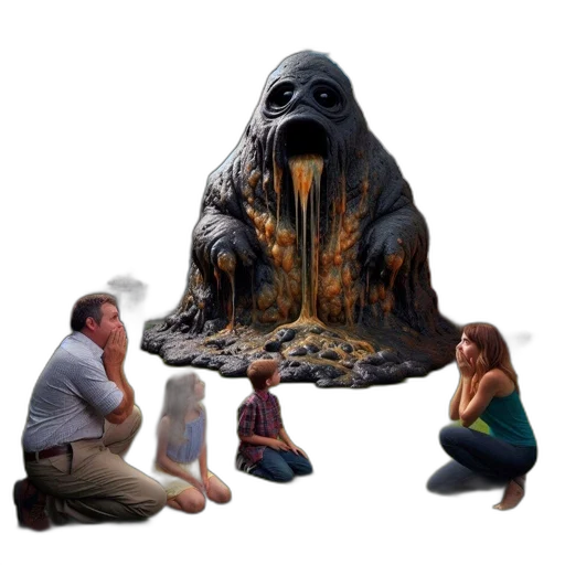 creature, animal, concept art, photorealistic transparent PNG cut-out