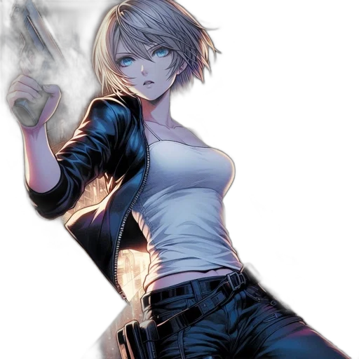 jacket, weapon, comic book art, concept art transparent PNG cut-out