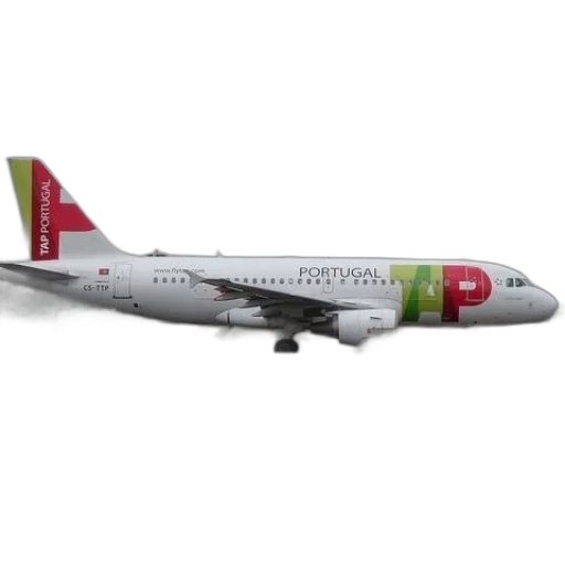 3d render, tap, portugal, airplane transparent PNG cut-out
