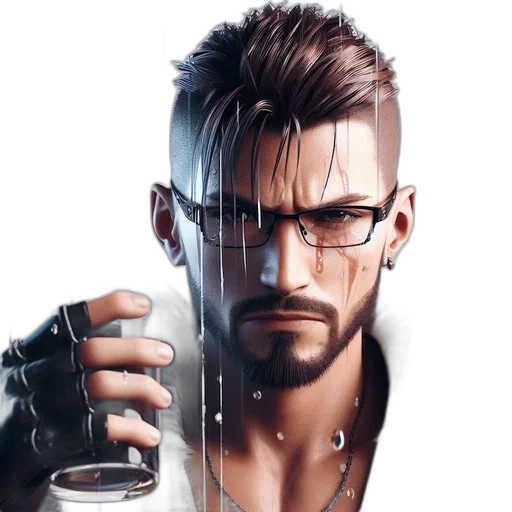 bottle, face, cyberpunk, concept art transparent PNG cut-out