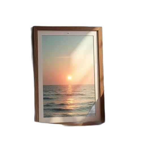 furniture, photorealistic, 3d render, sunset transparent PNG cut-out