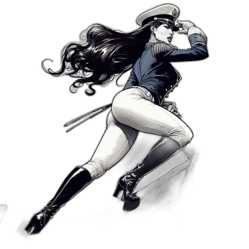 comic book art, concept art, fantasy art, cartoon transparent PNG cut-out