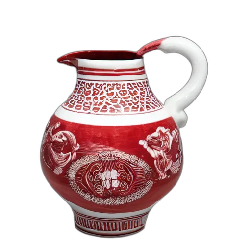 3d render, photorealistic, red, white transparent PNG cut-out