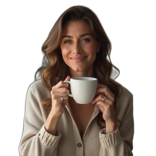 staff, smiling, woman, enjoying transparent PNG cut-out