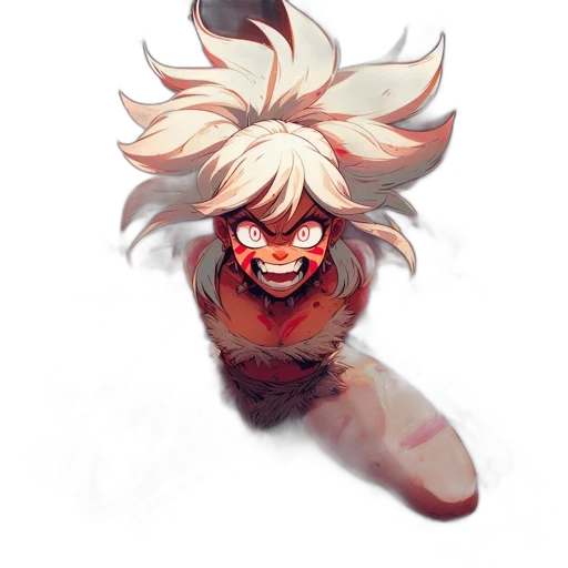 creature, hair, mask, face transparent PNG cut-out