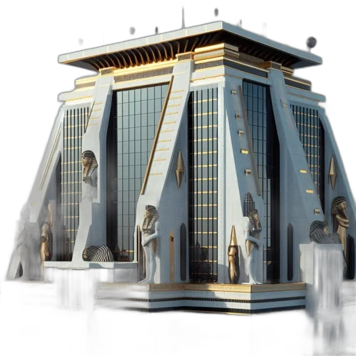 building, 3d render, concept art, photorealistic transparent PNG cut-out