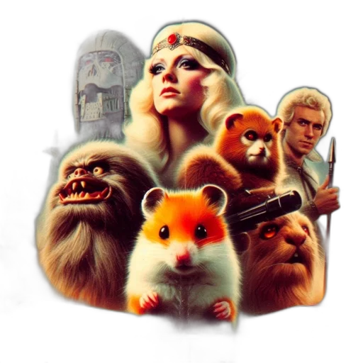 concept art, fantasy art, pixel art, comic book art transparent PNG cut-out