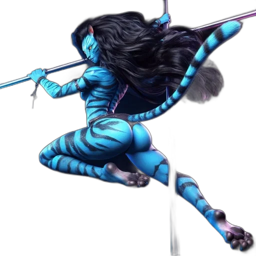 staff, sword, hair, weapon transparent PNG cut-out