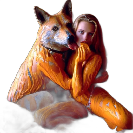 animal, creature, fantasy art, oil painting transparent PNG cut-out