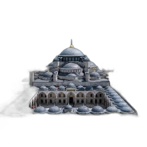 building, crown, concept art, 3d render transparent PNG cut-out