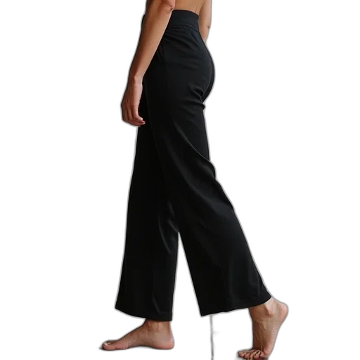 dress, staff, black, wide transparent PNG cut-out