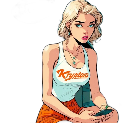 dress, comic book art, concept art, cartoon transparent PNG cut-out