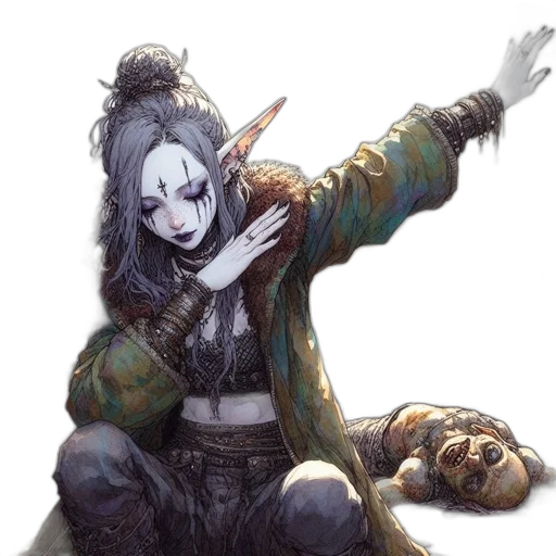weapon, staff, mask, creature transparent PNG cut-out