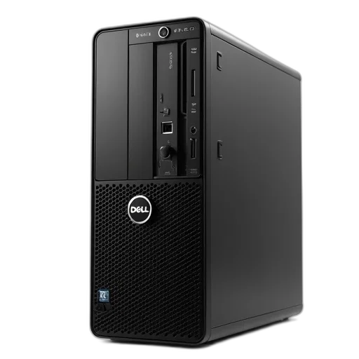 3d render, sleek, black, dell transparent PNG cut-out