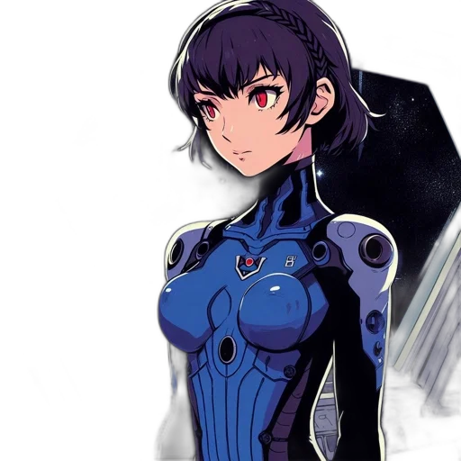 robot, dress, face, anime transparent PNG cut-out