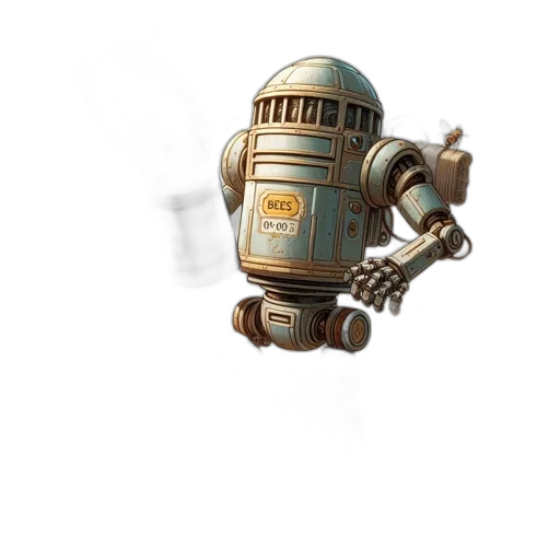 robot, staff, weapon, animal transparent PNG cut-out