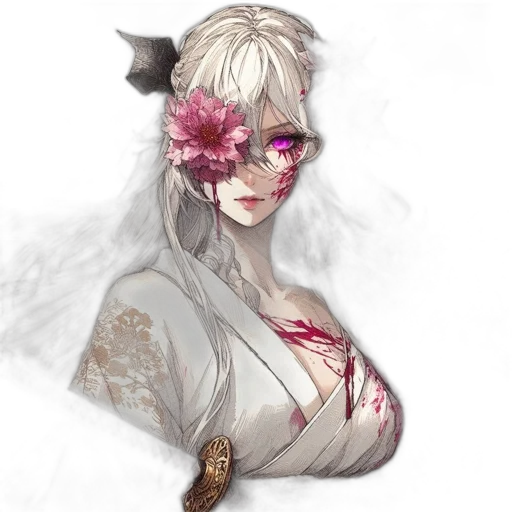 staff, flower, mask, face transparent PNG cut-out