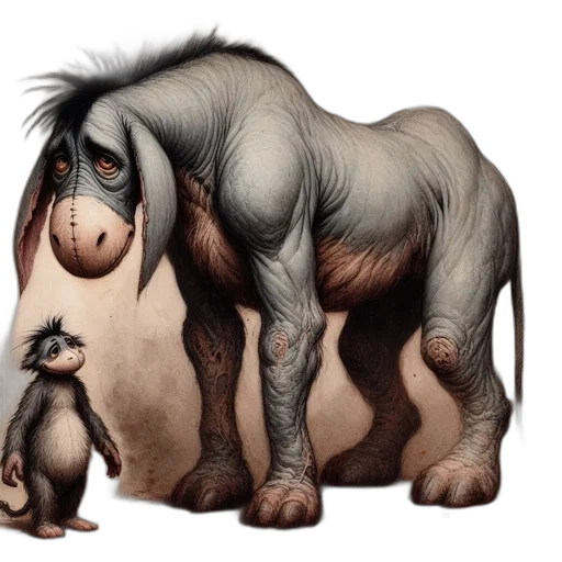 animal, creature, concept art, photorealistic transparent PNG cut-out