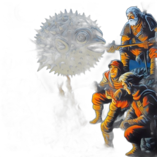 concept art, fantasy art, pixel art, comic book art transparent PNG cut-out