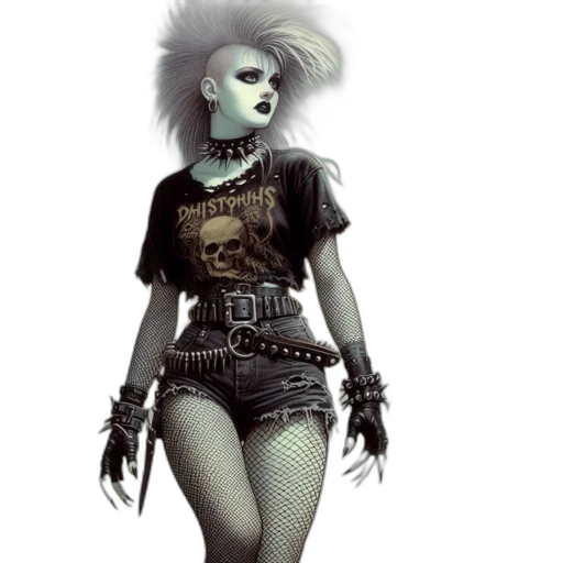 mask, concept art, fantasy art, cyberpunk transparent PNG cut-out