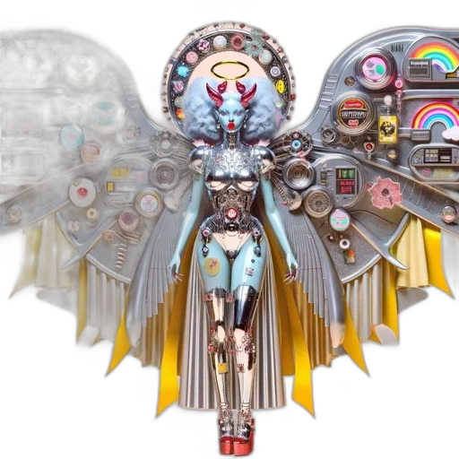 jewelry, robot, staff, crown transparent PNG cut-out