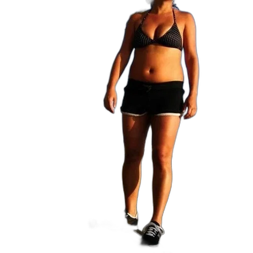 3d render, photorealistic, woman, bikini transparent PNG cut-out