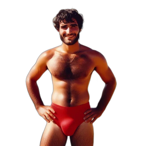 animal, creature, man, red transparent PNG cut-out
