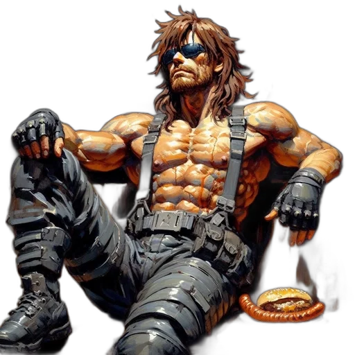 concept art, comic book art, pixel art, cyberpunk transparent PNG cut-out