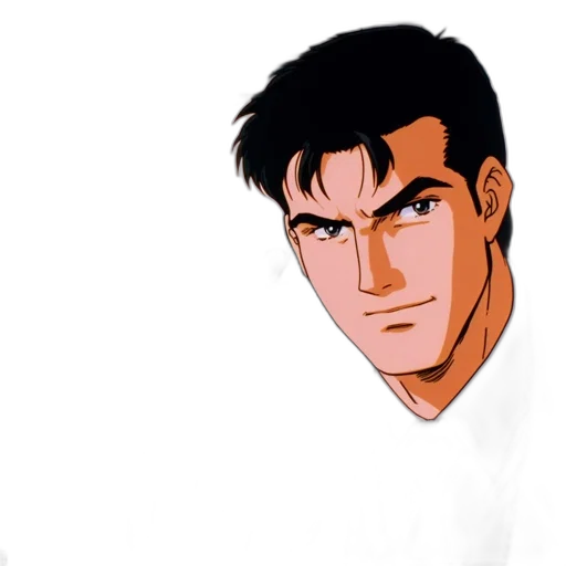 face, jacket, anime, comic book art transparent PNG cut-out