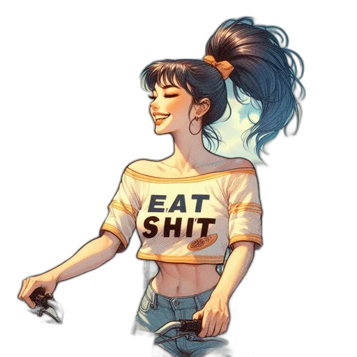 food, jacket, pixel art, anime transparent PNG cut-out