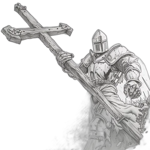 sword, weapon, staff, fantasy art transparent PNG cut-out