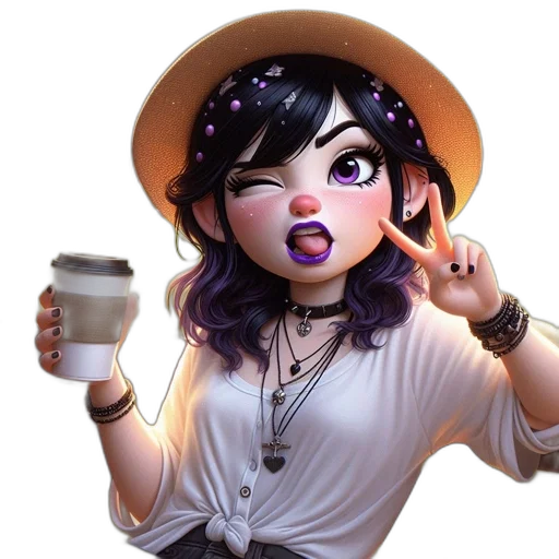 staff, face, jewelry, hat transparent PNG cut-out