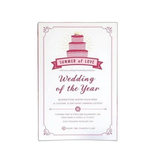 white, invitation, card, pink transparent PNG cut-out