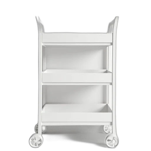 furniture, 3d render, white, three transparent PNG cut-out