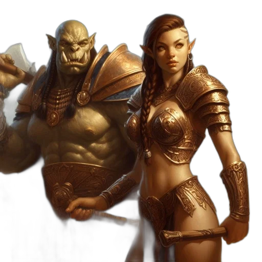concept art, fantasy art, comic book art, photorealistic transparent PNG cut-out
