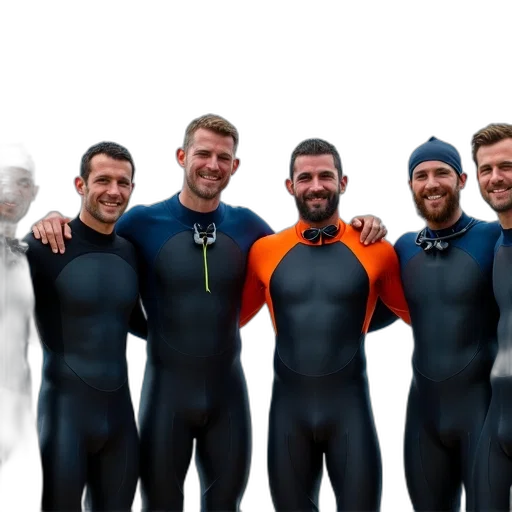 concept art, 3d render, underwater, group transparent PNG cut-out